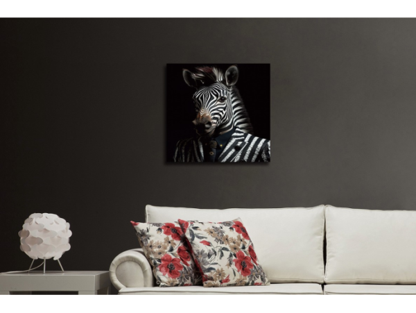 Zebra in Suit Wall Art Mini