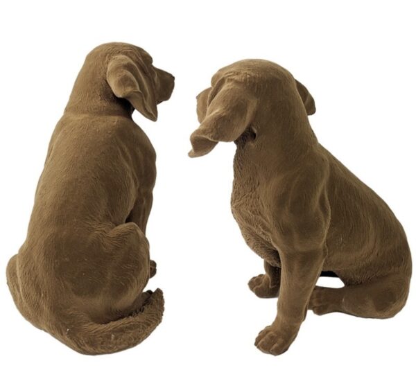 Floppy Eared Sitting Dog Flock Finish - Image 2